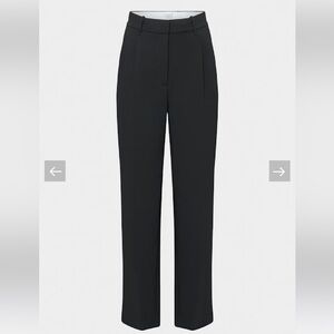 Aritzia Wilfred High-waisted wide-leg Japanese crepe trousers size 0